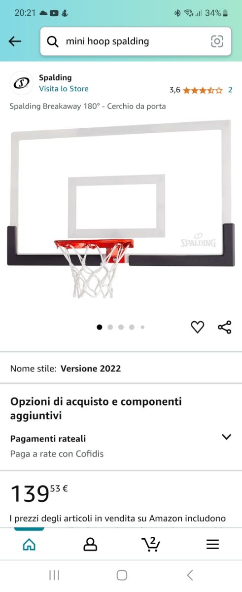 Spalding Breakaway 180° Over the Door