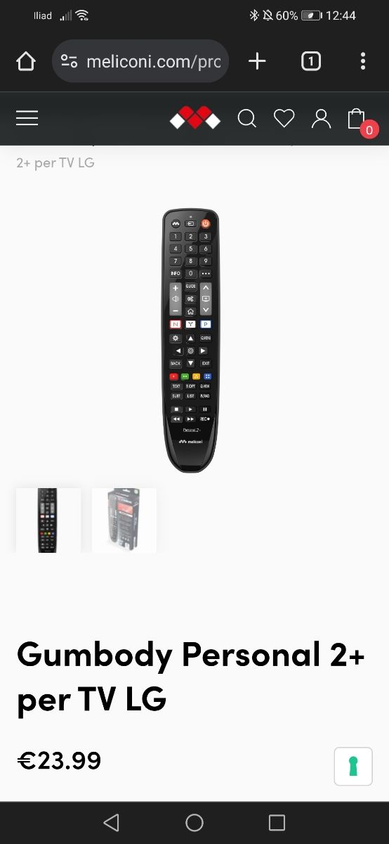 Telecomando melchioni personale 2 plu