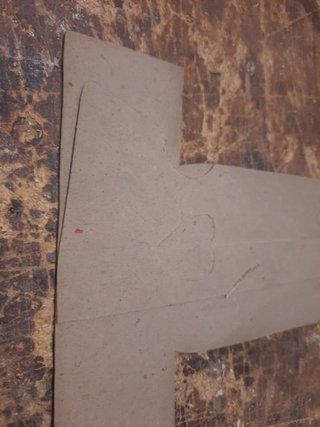 Cartel de carton display antiguo