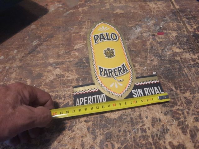 Cartel de carton display antiguo