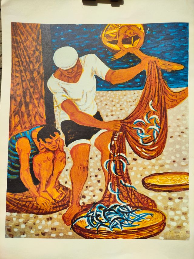 Giuseppe Migneco Stampa per quadro 50 70