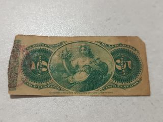 BILLETE DE 5 CENTAVOS. 1872. BCO ESPAÑOL HABANA 