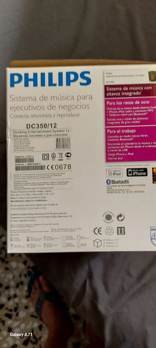 Sistema de audio sobremesa  para iphone