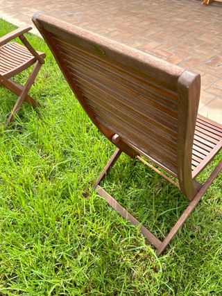 Sillas de teca de jardín (7)