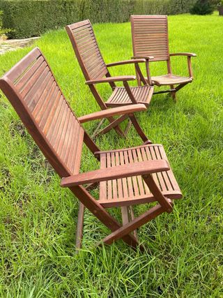 Sillas de teca de jardín (7)