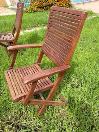 Sillas de teca de jardín (7)