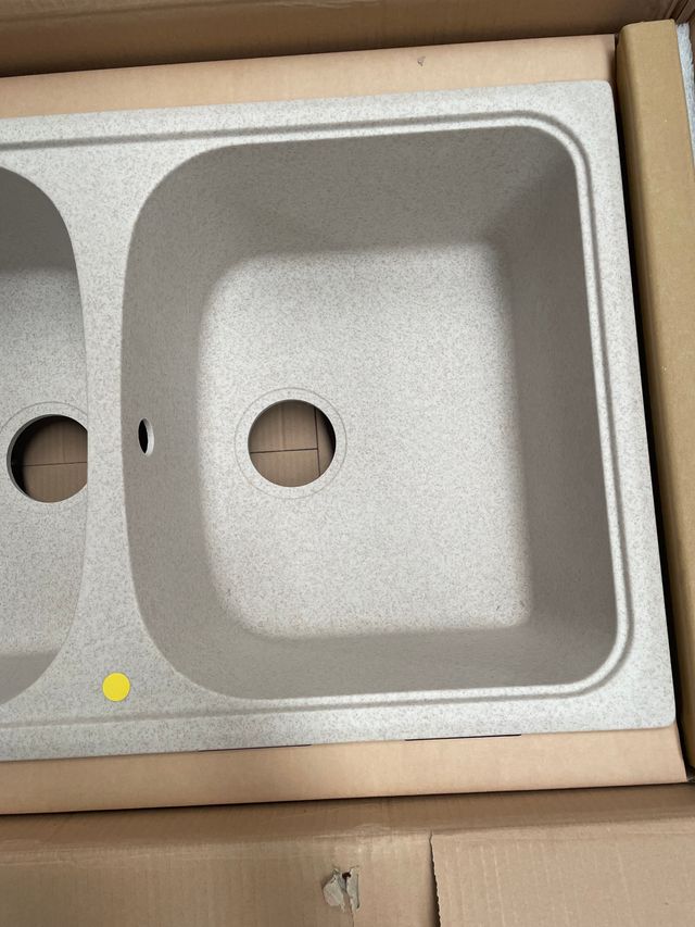 Fregadero de cuarzo de cocina empotrado HR1162