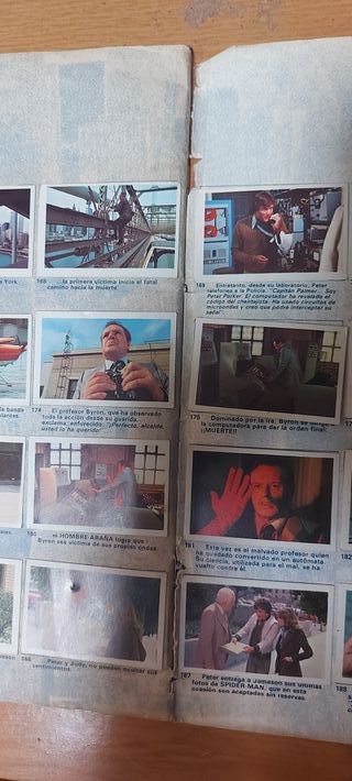 Colección de cromos antigua Spiderman