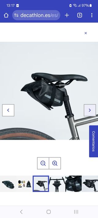 Bolsa sillin bicicleta