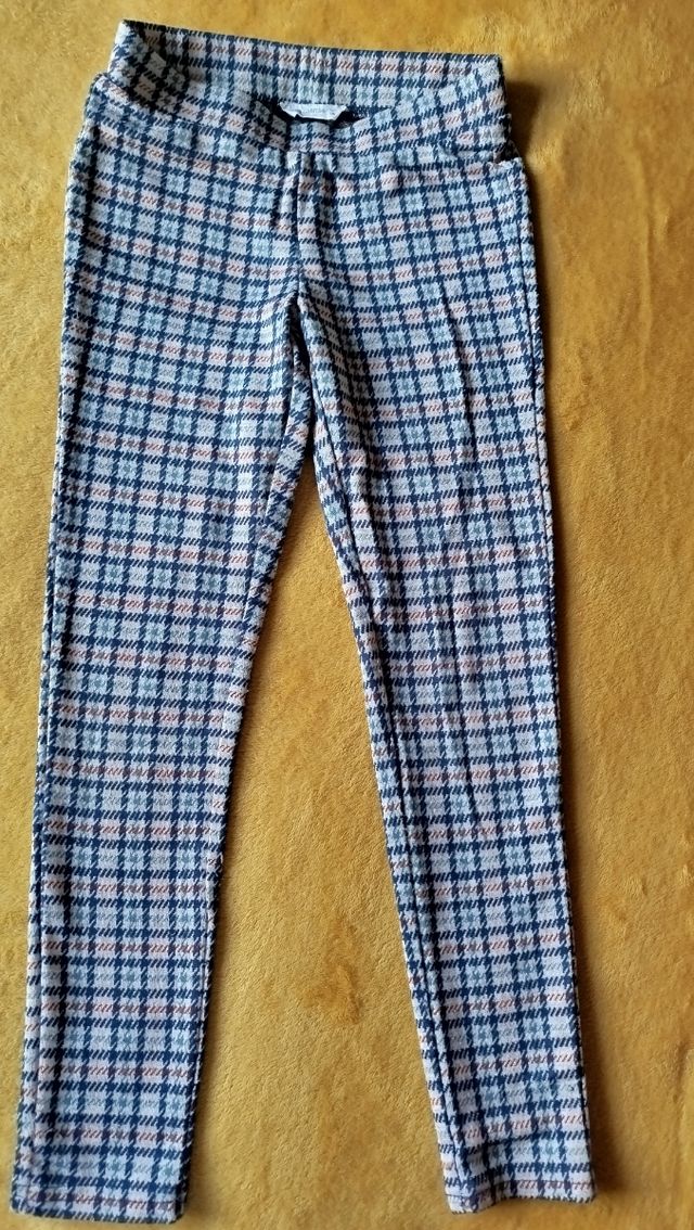 Leggins niña T.7 años pantalon cuadros