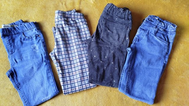 Leggins niña T.7 años pantalon cuadros