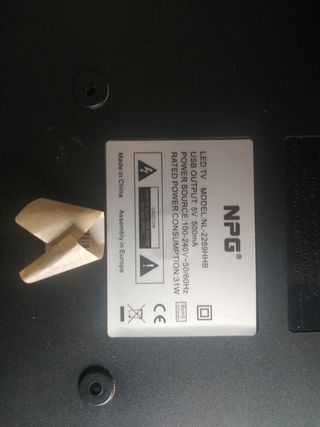 Televisión 22" FullHD