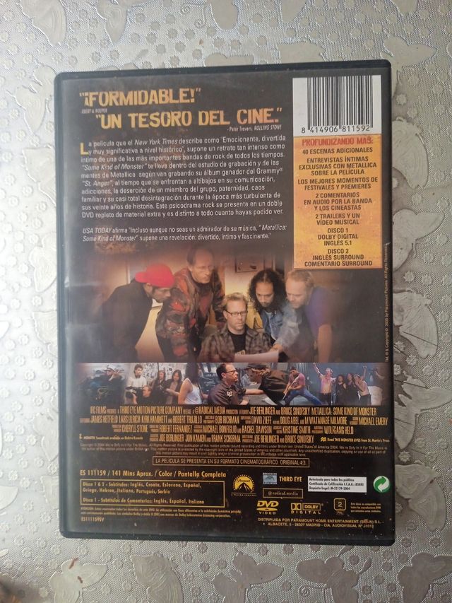 METÁLLICA, SOME KING OF MONSTERS,2 DVD'S