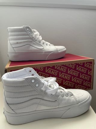 Vans Sk8-Hi Platform Blanco talla 36