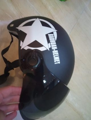 Casco moto.