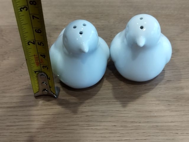 Conjunto saleiro + pimenteiro passarinhos