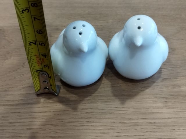 Conjunto saleiro + pimenteiro passarinhos