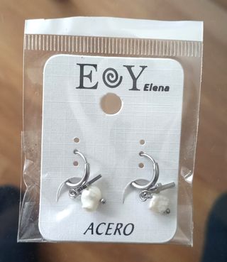 Pendientes plata de ley. A estrenar.