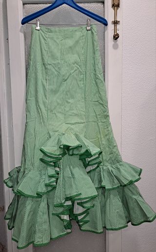 Falda gitana verde