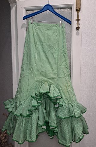 Falda gitana verde