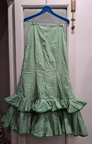 Falda gitana verde
