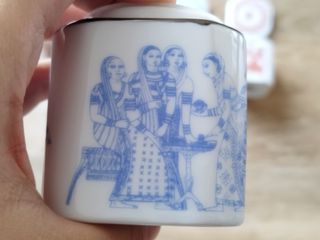 Conjunto de 3 frascos de cerâmica chinesa para chá