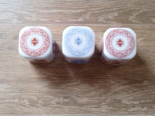 Conjunto de 3 frascos de cerâmica chinesa para chá