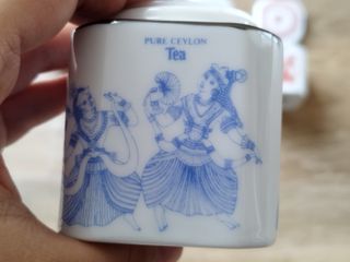 Conjunto de 3 frascos de cerâmica chinesa para chá