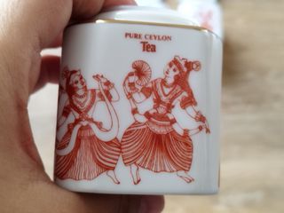 Conjunto de 3 frascos de cerâmica chinesa para chá