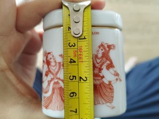 Conjunto de 3 frascos de cerâmica chinesa para chá