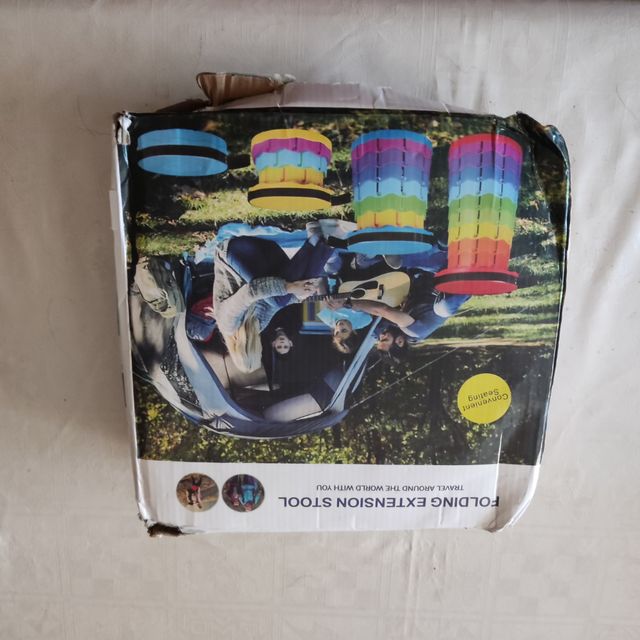 Taburete silla negra y roja nueva