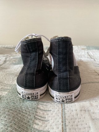 Converse negras sin plataforma talla 36