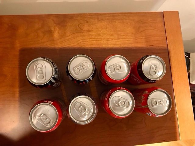 Lata, Coca Cola Zero, Light e senza caffeina