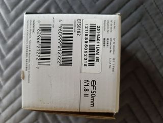 Objetivo Canon EF 50 mm f/1.8 II