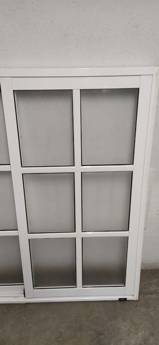 Ventana dos hojas aluminio