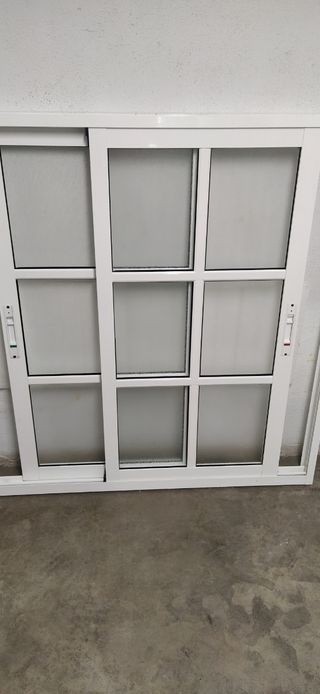 Ventana dos hojas aluminio