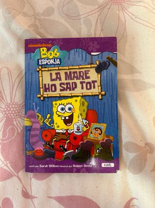 Libro bib esponja infantil en catalan