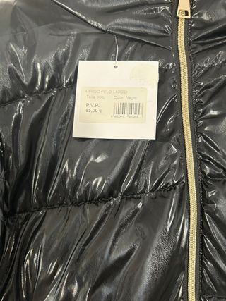 Precioso abrigo negro reversible XXL marca BLOOM