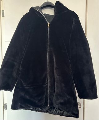 Precioso abrigo negro reversible XXL marca BLOOM