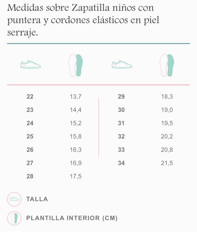 Zapatilla niños con puntera y cordones elásticos.
