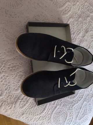 Blucher comunión T38 serraje marino