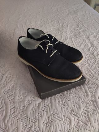 Blucher comunión T38 serraje marino