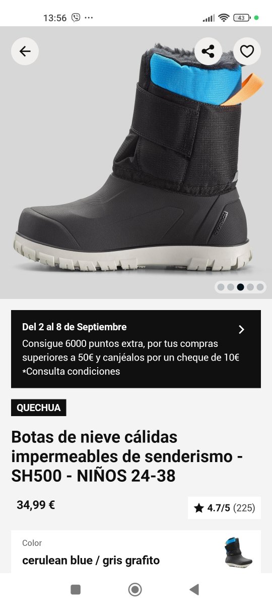 Botas de nieve número 32