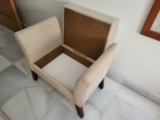 Banqueta de dormitorio con arcón