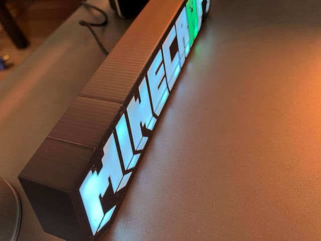 Lampara Led Minecraft