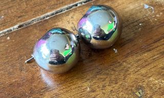 Pendientes plateados