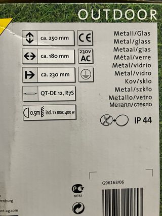 Lampada alogeno 400 watt