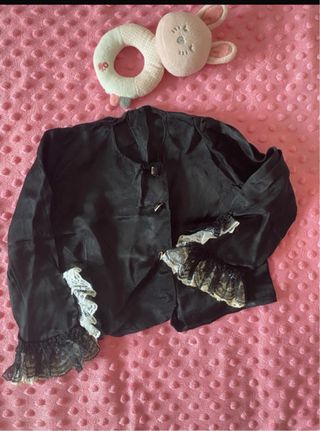 Camisa de baturra y enagua para bebe