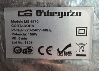 cortadora eléctrico Orbegozo MS 4570