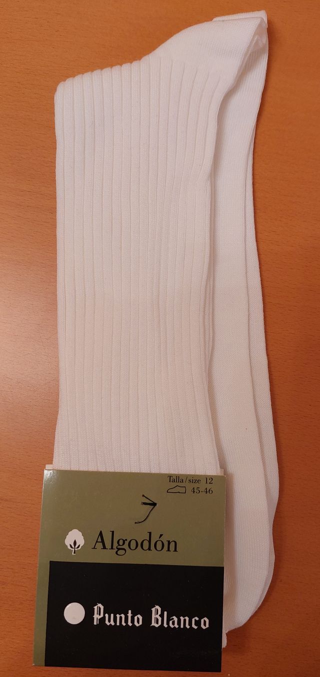 CALCETINES BLANCOS CANALE   T. 42-43  Y  T. 45-46